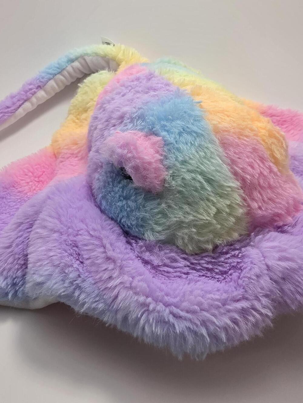 Fiesta Rainbow Stingray Plush Stuffed Animal (11 inch)